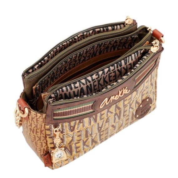 Anekke Mala de Triplo Compartimento Canada URBAN Castanha | Ref. 280.35673-245