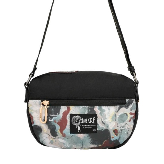 Anekke Bolsa de Ombro Oval Nature Edition WOODS Preta | Ref. 280.35873-239