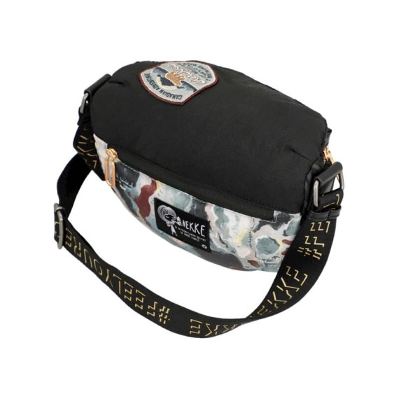 Anekke Bolsa de Ombro Oval Nature Edition WOODS Preta | Ref. 280.35873-239