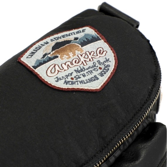 Anekke Bolsa de Ombro Oval Nature Edition WOODS Preta | Ref. 280.35873-239