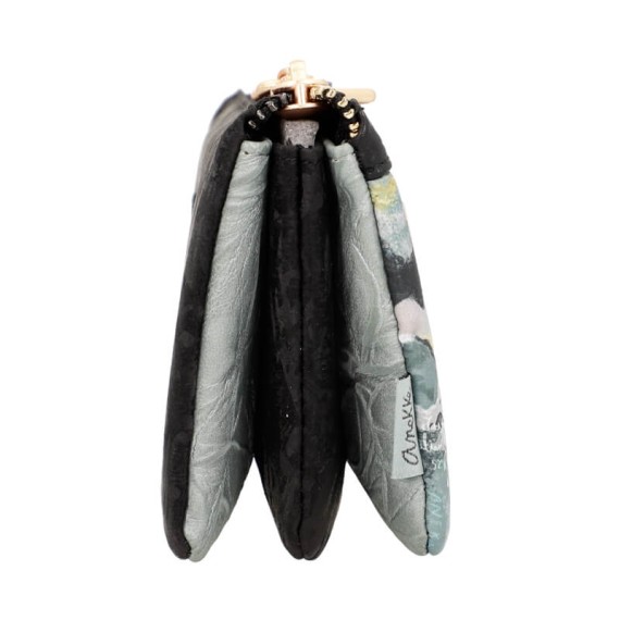 Anekke Porta-Moedas Triplo Nature Edition WOODS Preto | Ref. 280.35879-015