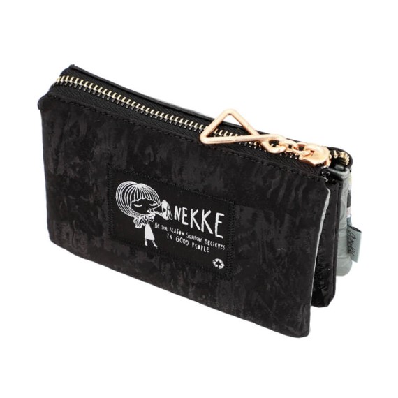 Anekke Porta-Moedas Triplo Nature Edition WOODS Preto | Ref. 280.35879-015