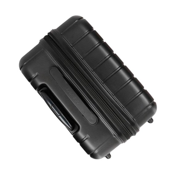 Mala/Trolley de Viagem Médio 65cm 4 Rodas Exp. Movom WOOD Preta | Ref. 186.5319461B