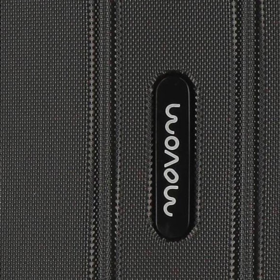 Mala/Trolley de Viagem Médio 65cm 4 Rodas Exp. Movom WOOD Preta | Ref. 186.5319461B