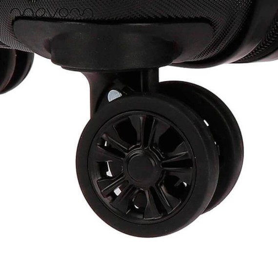 Mala/Trolley de Viagem Médio 65cm 4 Rodas Exp. Movom WOOD Preta | Ref. 186.5319461B