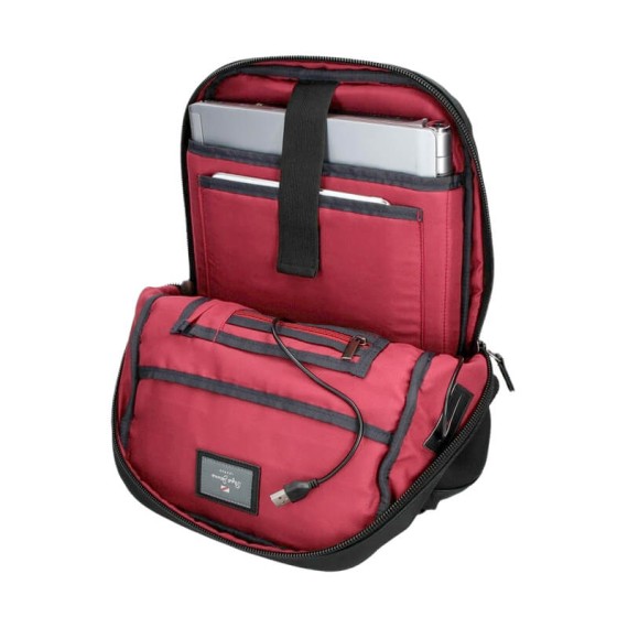 Mochila para Portátil 12” Adap. Pepe Jeans FRONTIER Preta | Ref. 186.7362031