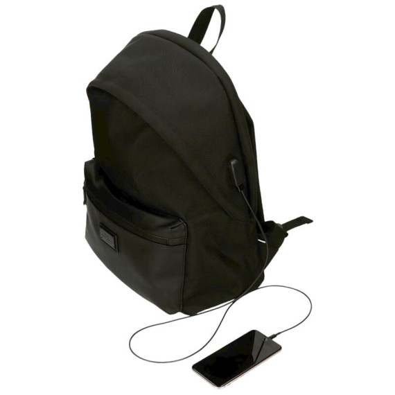 Mochila para Portátil Adap. 44cm Pepe Jeans SOHO Preta | Ref. 186.7352431