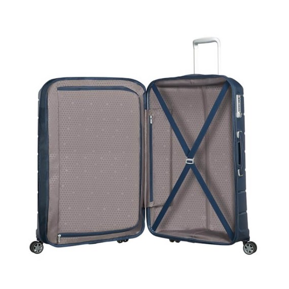 Samsonite Mala/Trolley de Viagem Gigante 81cm 4 Rodas Exp. FLUX Azul Escuro | Ref. 92CB000441