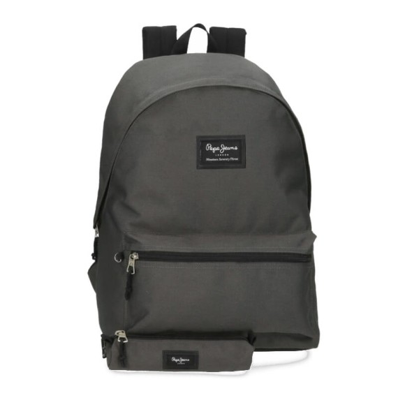 Mochila para Portátil + Estojo Pepe Jeans ARIS Evergreen Antracite | Ref. 186.63392A3