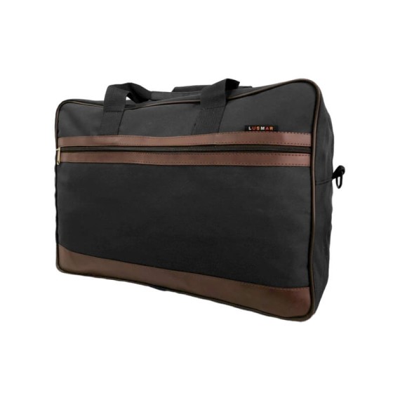 Saco de Viagem 46cm Lusmar 9633 Preto | Ref. 10.9633P