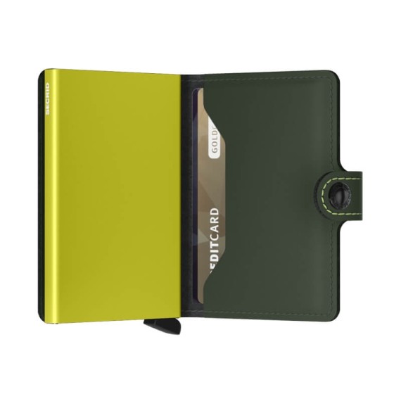 Secrid MINIWALLET Matte Green & Lime | Ref. 297.MM-GL