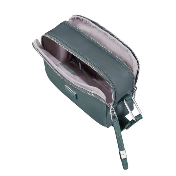 Samsonite Bolsa de Tiracolo Pequena BE-HER Cinza Petróleo | Ref. 92KJ400111