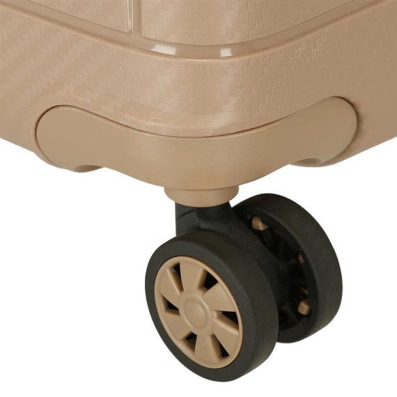 Mala de Viagem / Trolley Médio 66cm 4 Rodas Movom DIMENSION Champanhe | Ref. 186.5189224