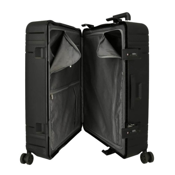 Mala de Viagem / Trolley Grande 75cm 4 Rodas Movom DIMENSION Preta | Ref. 186.5189321