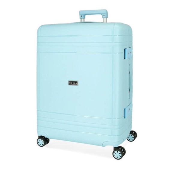 Mala de Viagem / Trolley Médio 66cm 4 Rodas Movom DIMENSION Turquesa | Ref. 186.5189226