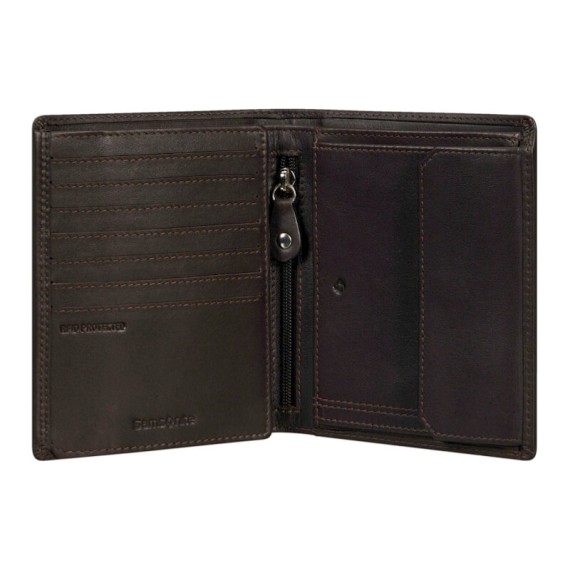 Samsonite Carteira Vertical com Fecho Interior 15CC ATTACK 2 SLG Castanha | Ref. 92CT814743