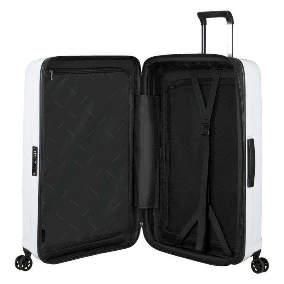 SAMSONITE Mala de Viagem / Trolley Gigante 81cm 4R Exp. Nuon Branco Metálico | Ref. 92KF000505