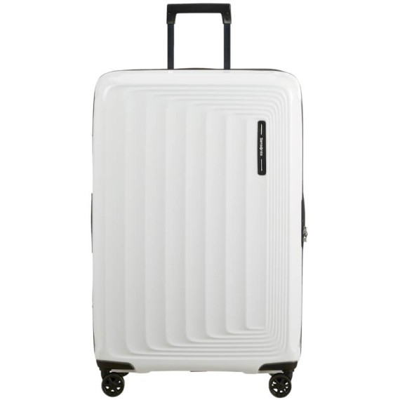 SAMSONITE Mala de Viagem / Trolley Gigante 81cm 4R Exp. Nuon Branco Metálico | Ref. 92KF000505