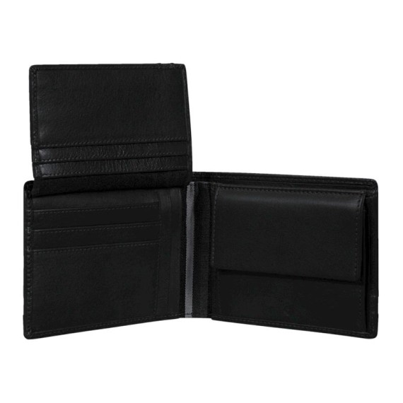 Samsonite Carteira de Homem Horizontal 10CC FLAGGED SLG Preta | Ref. 92KH404709