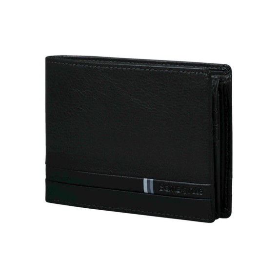 Samsonite Carteira de Homem Horizontal 10CC FLAGGED SLG Preta | Ref. 92KH404709