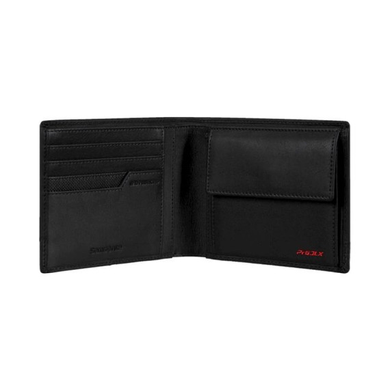 Samsonite Carteira de Homem Horizontal 4CC PRO-DLX 6 SLG Preta | Ref. 92KK301509