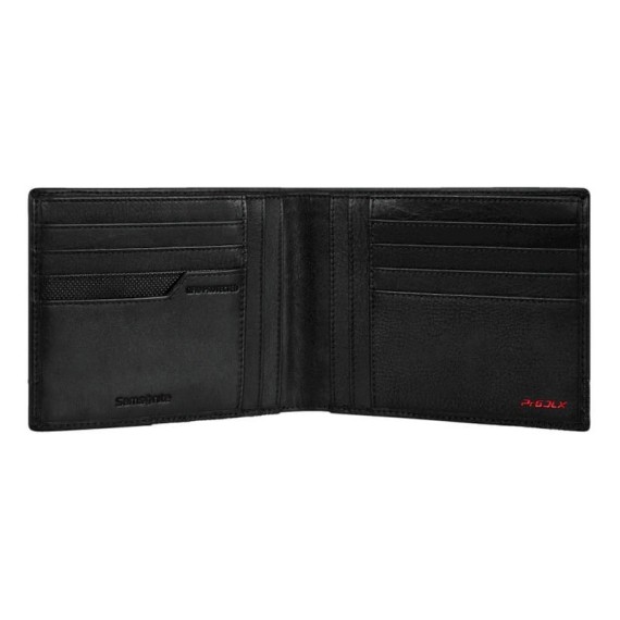 Samsonite Carteira Porta Cartões Horizontal 8CC PRO-DLX 6 SLG Preta | Ref. 92KK300509