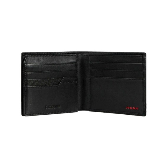 Samsonite Carteira Porta Cartões Horizontal 9CC PRO-DLX 6 SLG Preta | Ref. 92KK304909