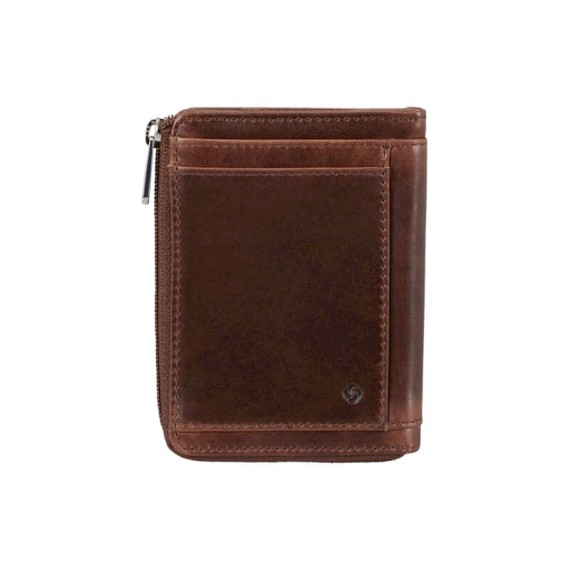 Samsonite Porta Cartões c/ Porta Moedas Vertical 8CC VEGGY SLG Castanho | Ref. 92KK472207