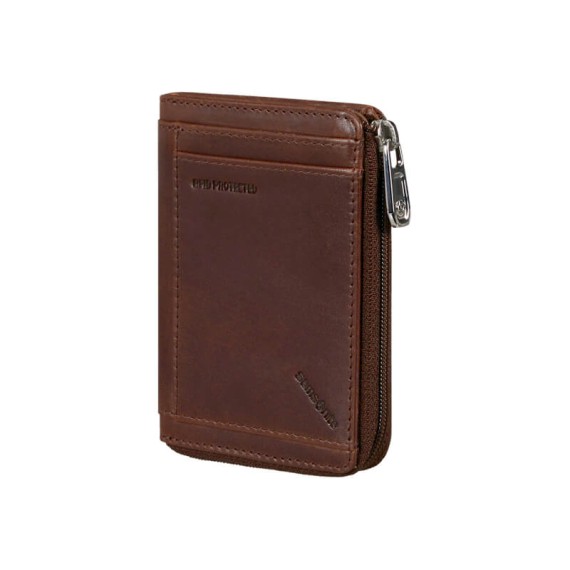 Samsonite Porta Cartões c/ Porta Moedas Vertical 8CC VEGGY SLG Castanho | Ref. 92KK472207