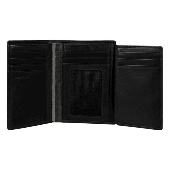 Samsonite Porta Cartões Vertical 14CC FLAGGED SLG Preta | Ref. 92KH414509