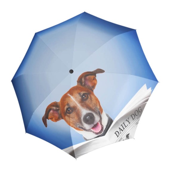 Guarda-Chuva Dobrável Mini Abre/Fecha Doppler Art Daily Dog | Ref. 300.74615717