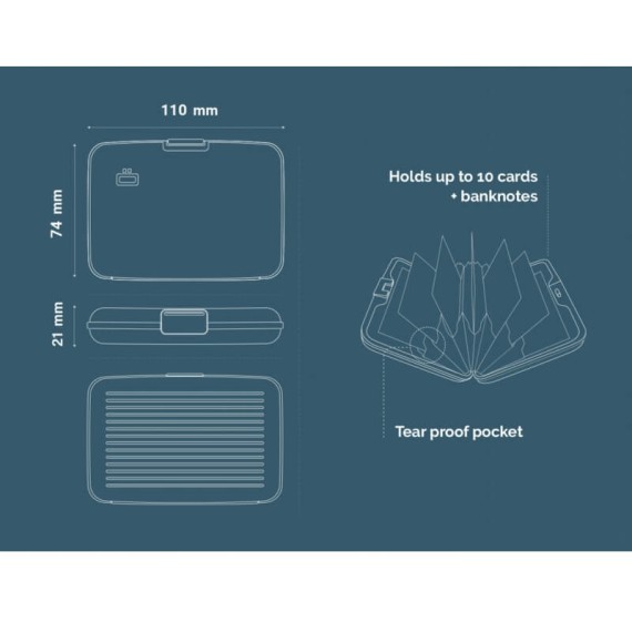 Carteira Ögon Porta-Cartões Stockholm Bamboo | Ref. 314.OG13377
