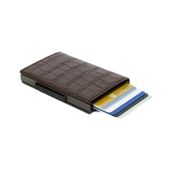 Carteira Ögon Porta-Cartões CASCADE Croco | Ref. 314.OG09755