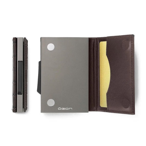 Carteira Ögon Porta-Cartões CASCADE Croco | Ref. 314.OG09755