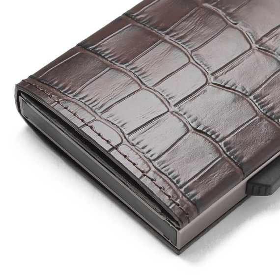 Carteira Ögon Porta-Cartões CASCADE Croco | Ref. 314.OG09755