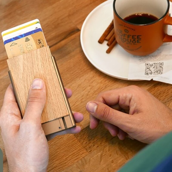 Carteira Ögon Porta-Cartões Slider Sequoia | Ref. 314.OG13597