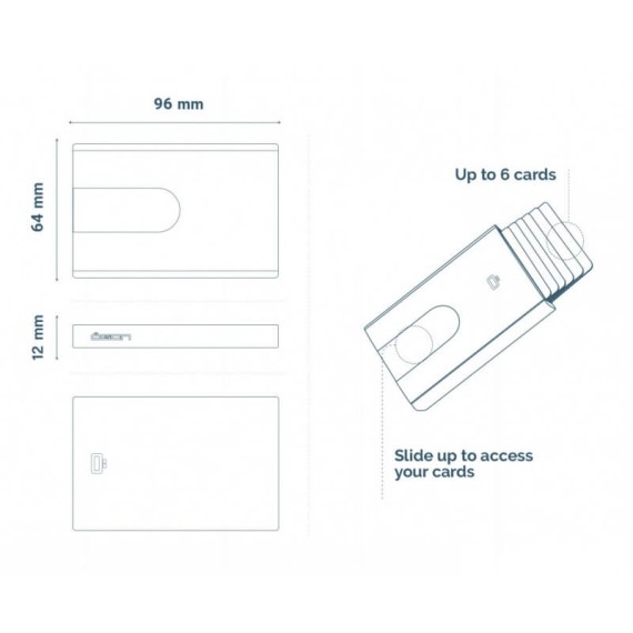 Carteira Ögon Porta-Cartões Slider Sequoia | Ref. 314.OG13597