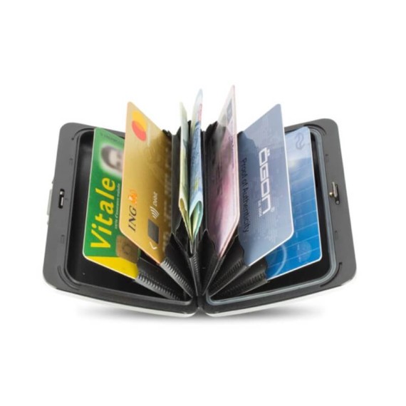 Carteira Ögon Porta-Cartões Stockholm V2 Stone Grey | Ref. 314.OG13593