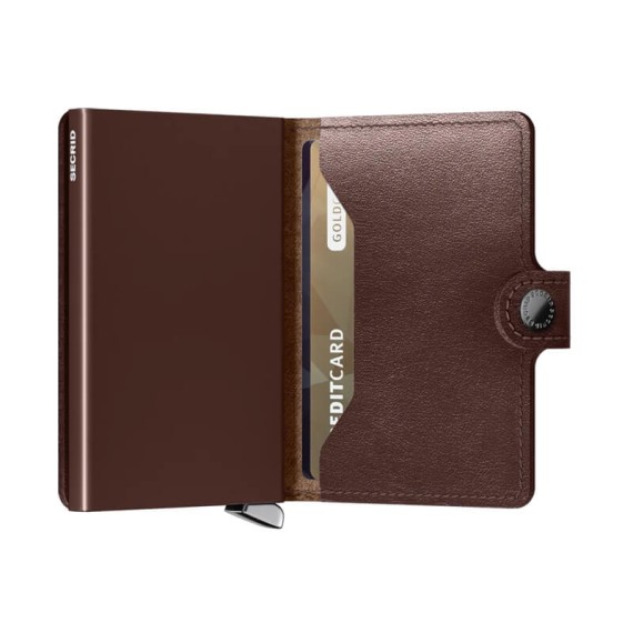 Carteira Secrid Premium MINIWALLET Dusk Dark Brown | Ref. 297.MDU-DB