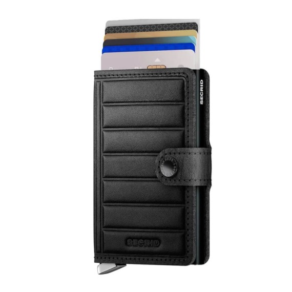 Carteira SECRID Premium Miniwallet Emboss Lines Black + | Ref. 297.MEL-B
