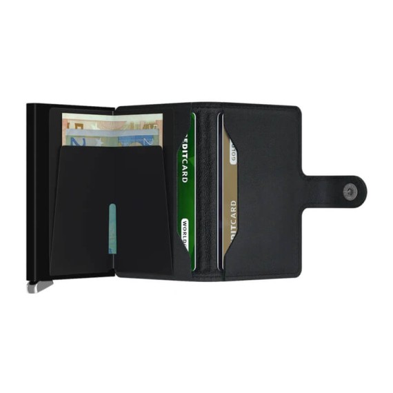 Carteira SECRID Premium Miniwallet Emboss Lines Black + | Ref. 297.MEL-B