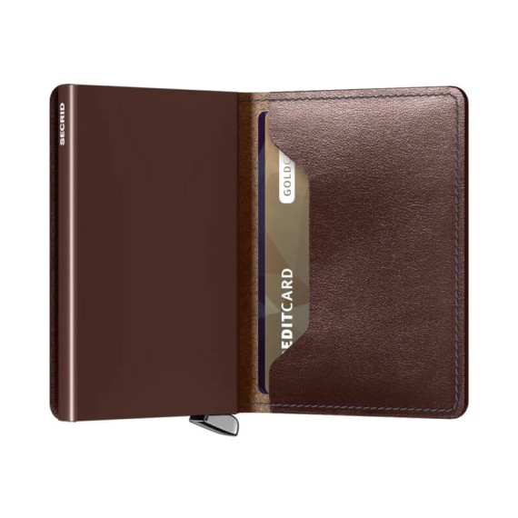 Carteira Secrid Premium SLIMWALLET Dusk Dark Brown | Ref. 297.SDU-DB