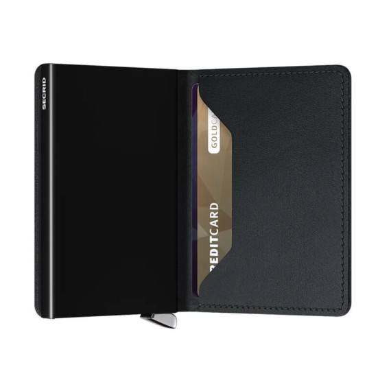 Carteira SECRID Premium Slimwallet Emboss Lines Black + | Ref. 297.SEL-B