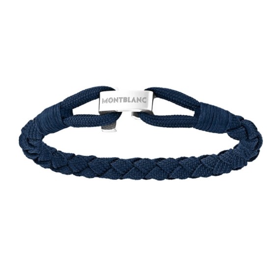 Pulseira de Homem Montblanc Trançada Nylon 60 Azul | Ref. 238.12838360