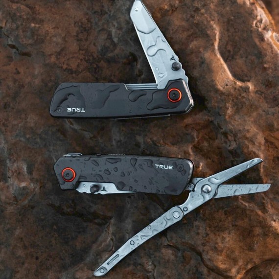 True Utility MTL-0002 Canivete 102mm DUAL CUTTER Cinza | Ref. 314.TRU-MTL-0002