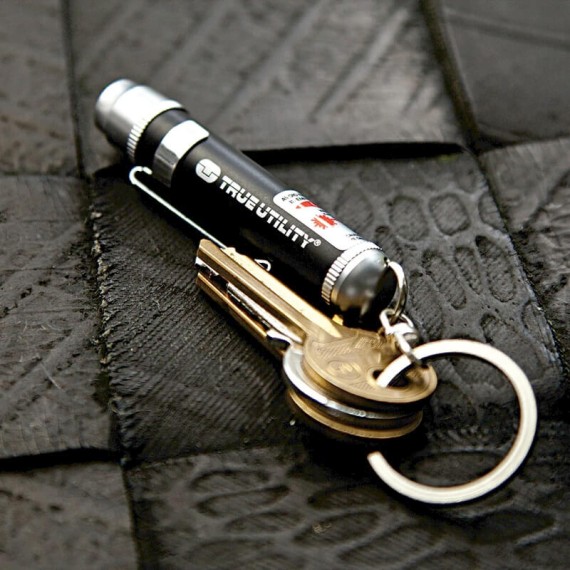 TRUE UTILITY TU211 Porta-Chaves c/ Lanterna + Laser LASERLITE | Ref. 314.TU211