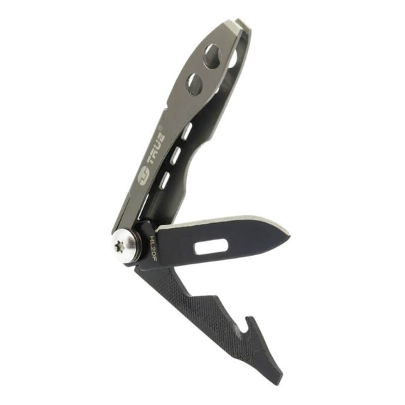 TRUE UTILITY TU584 Porta-Chaves Faca + Pinça TWEEZER TOOL Preto | Ref. 314.TU584