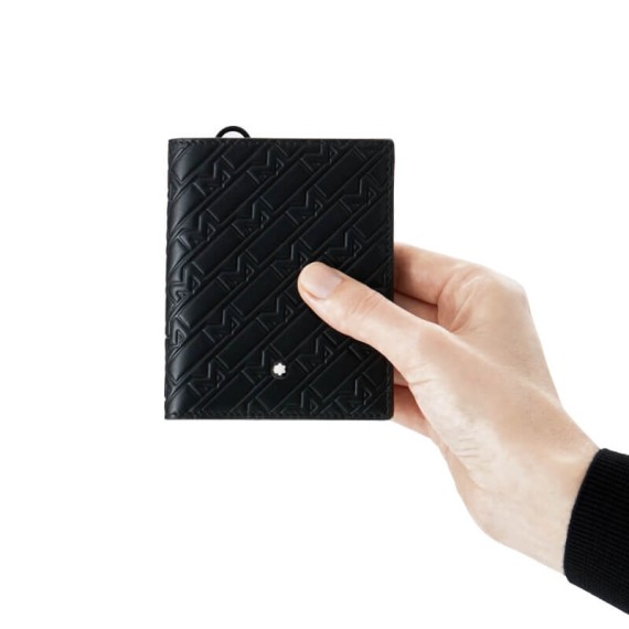 Carteira Vertical Compacta 6CC Montblanc M_GRAM 4810 Preta | Ref. 238.130025