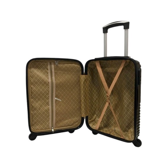 Mala de Cabine / Trolley 45cm 4R. Amovíveis Easyjet 3 Preto | Ref. 334.3P