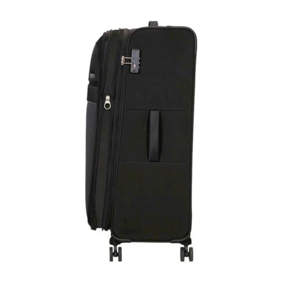 American Tourister Mala de Viagem / Trolley Gigante 80cm 4R SKY SURFER Preto/Cinza | Ref. 92MC190419